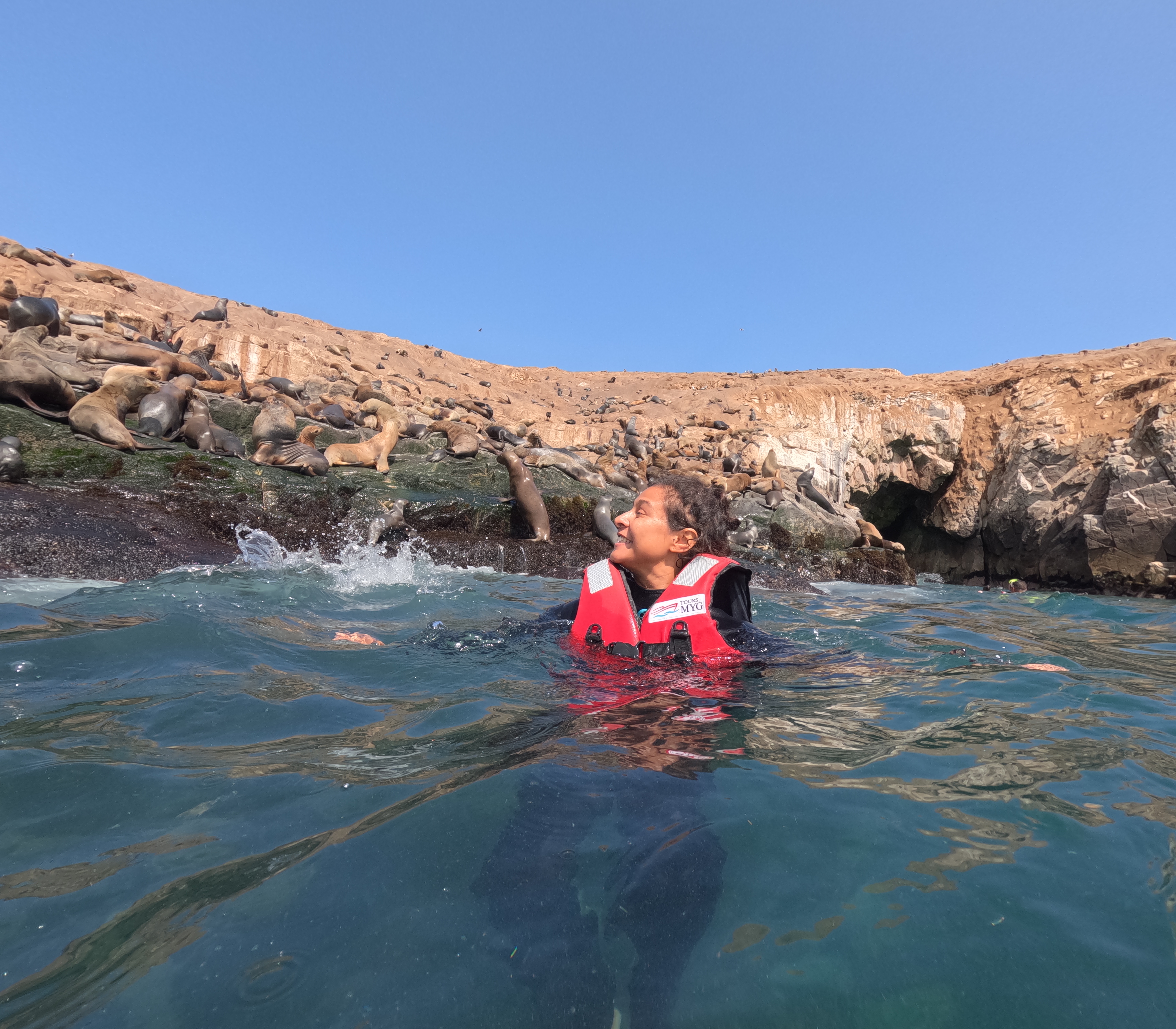 Lima, Ceviche und die längste Welle - Leslie geht bei den Seelöwen baden