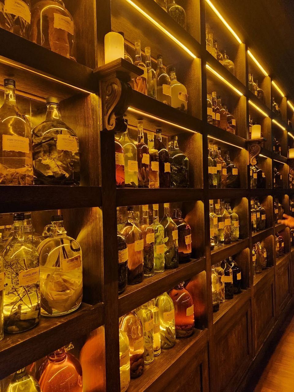 Lima, Ceviche und die längste Welle - Regale voller Flüssigkeiten in der Speakeasy-Bar